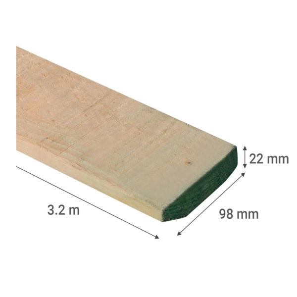 PINO TAPA 1x4 x 3.2MTS - Imagen 2